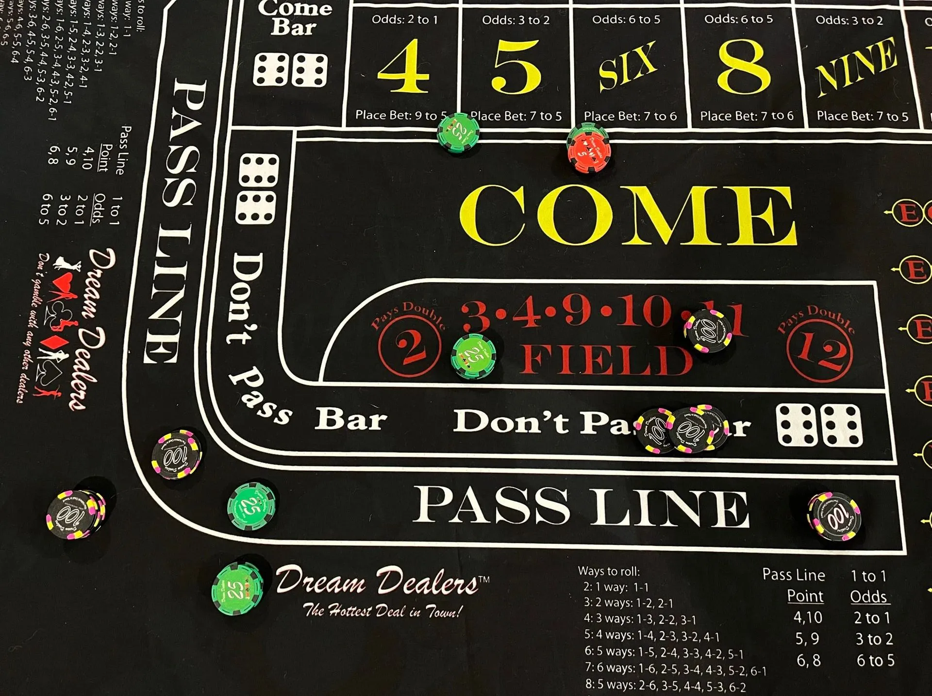 Craps Odds 1920w